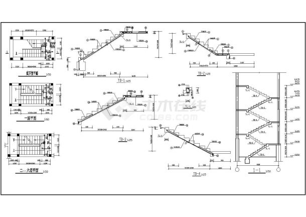 经典多层住宅全套图纸CAD-图二