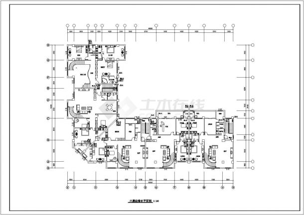 -1+7层L型商住楼给排水施工图-图二