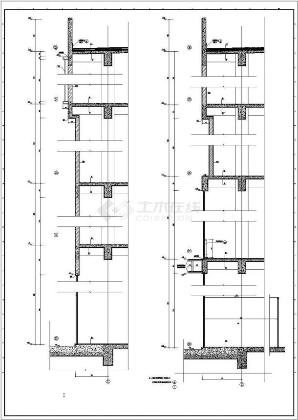 某5.3万平米4层知名现代风格商业购物中心建筑设计CAD图纸-图一