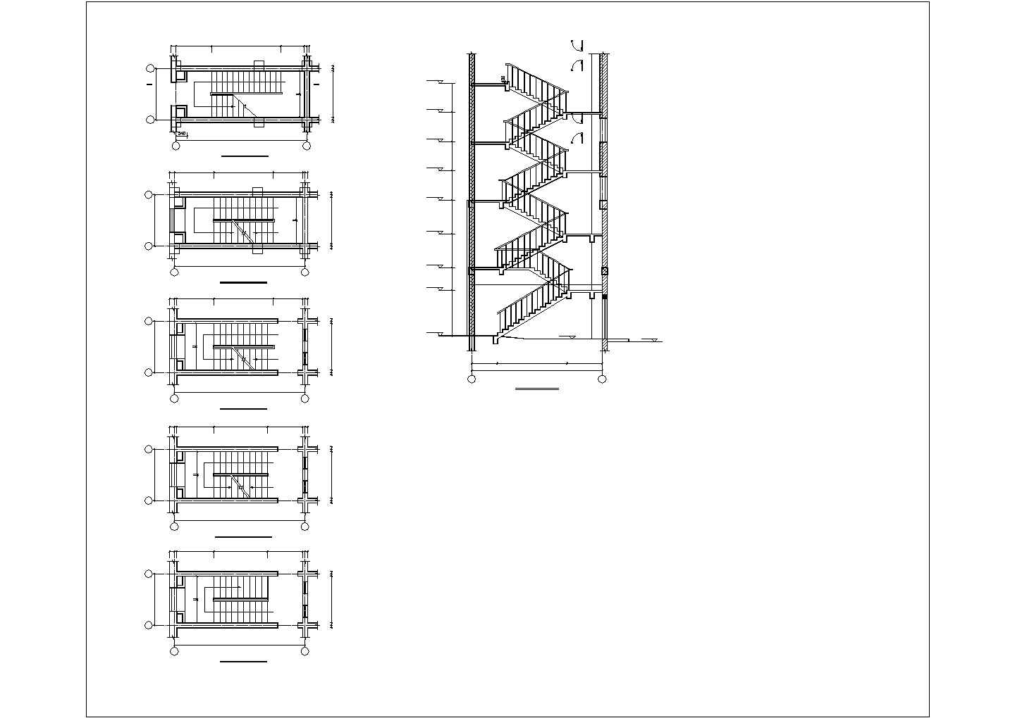 两层底框全套建筑施工图