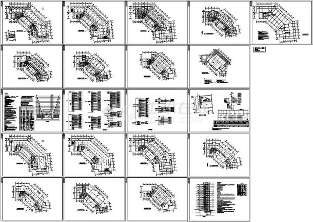 兰州市某机械厂13层综合楼电气系统设计CAD施工图-图一