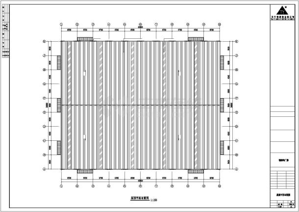 某公司67米x54米钢结构工程CAD-图一