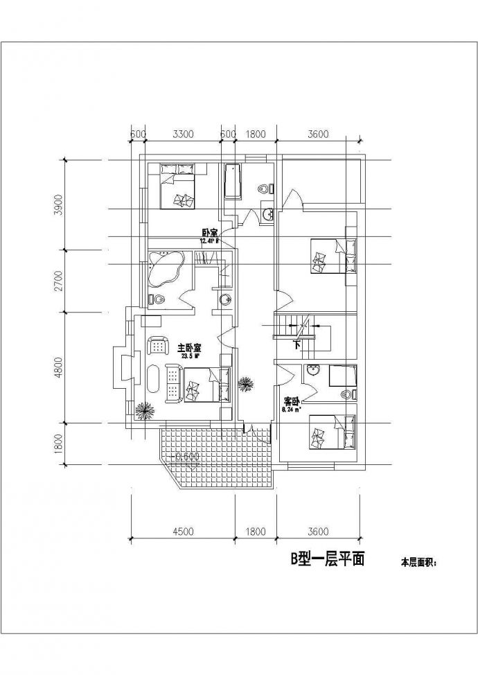 某现代经典私人山庄多层别墅建筑方案设计施工CAD图纸_图1