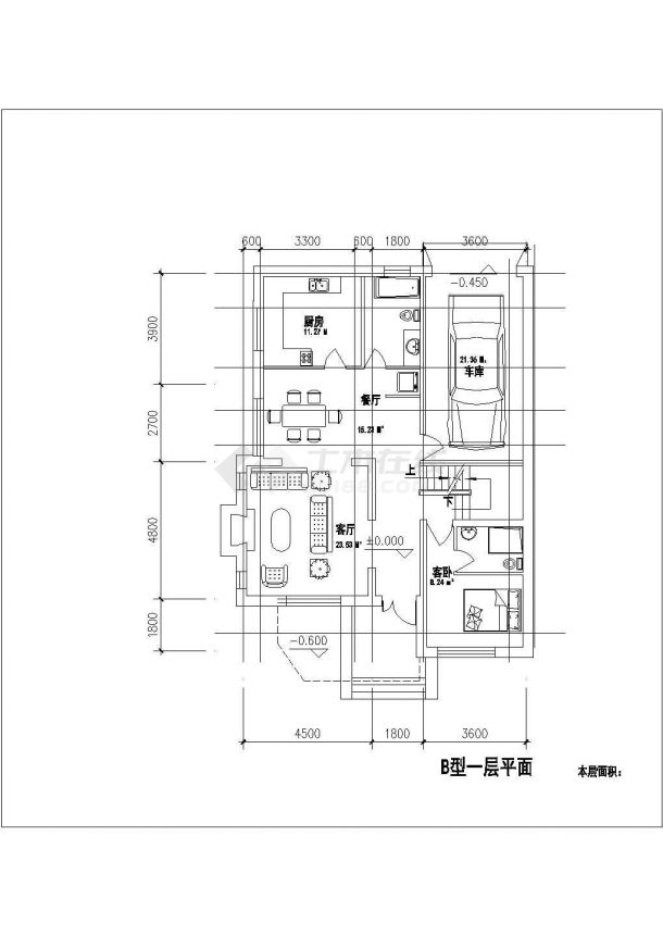 某现代经典私人山庄多层别墅建筑方案设计施工CAD图纸-图二