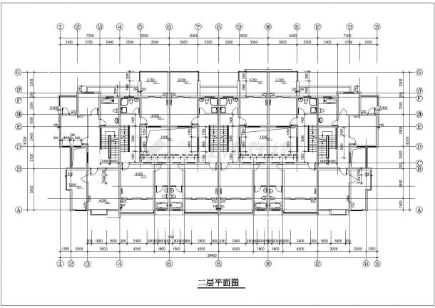 某三层连排别墅建筑方案设计附效果图-图二