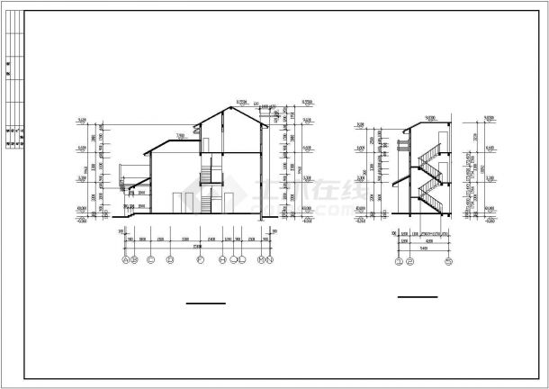 某现代经典精装别墅建筑全套方案设计施工CAD图纸-图一
