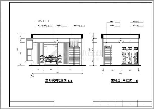 某现代风格精装商业别墅建筑全套方案设计施工CAD图纸-图二