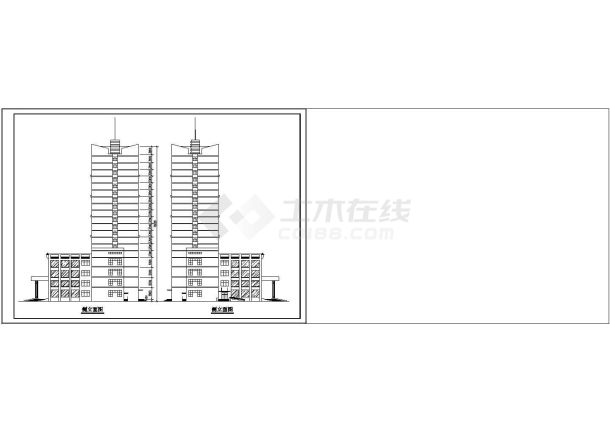 某高层酒店建筑设计cad施工图纸-图一