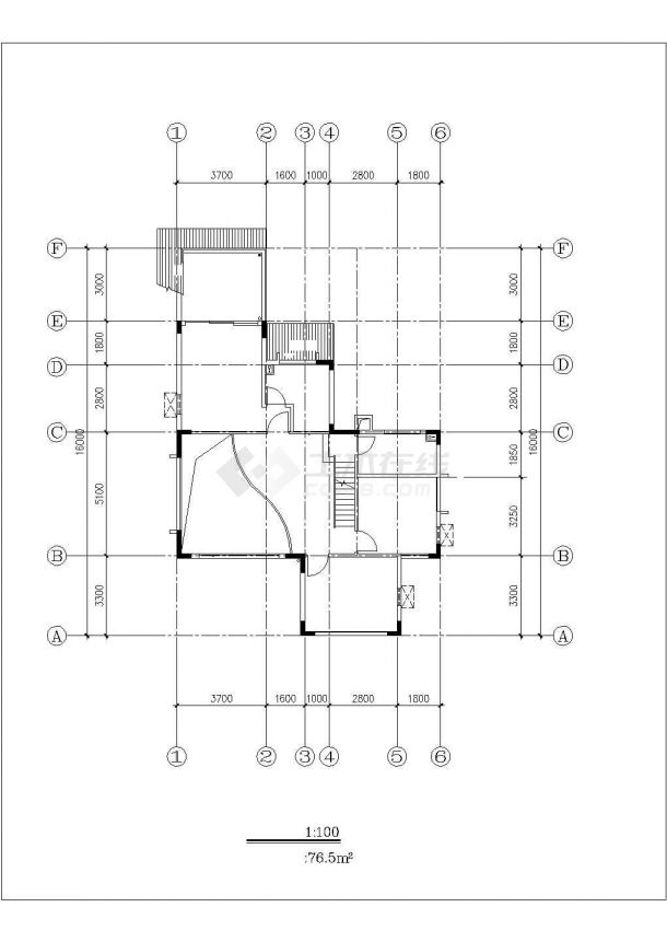 某地区经典高级装修独栋别墅建筑方案设计施工CAD图纸-图二