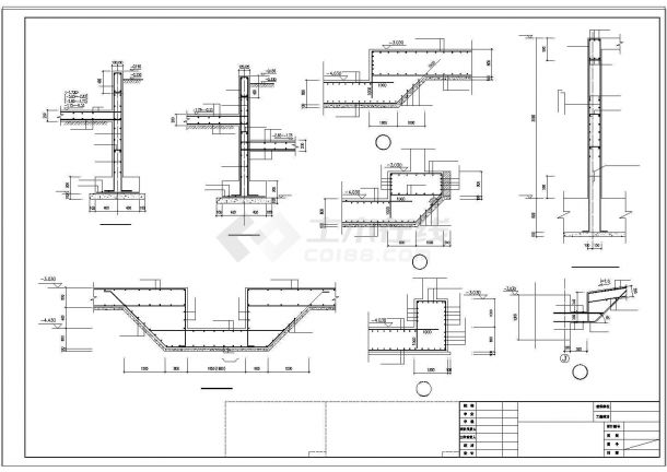 办公楼设计_某商业高层办公楼剪力墙结构设计cad施工图纸-图一