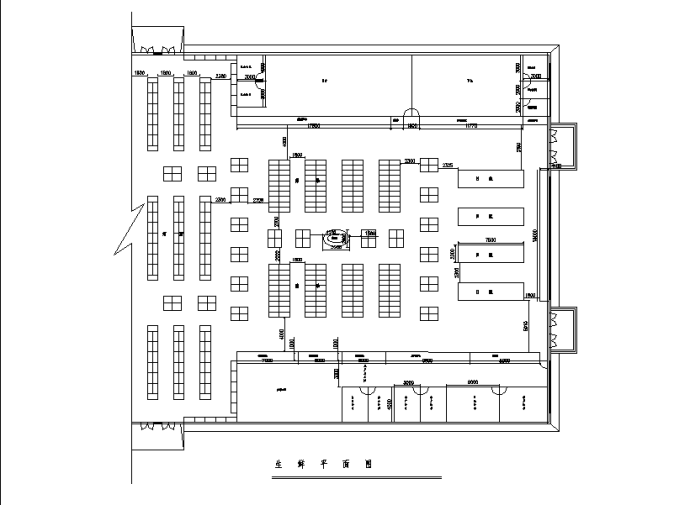 杭州二套超市综合楼建筑设计施工cad图纸（含说明）_图1