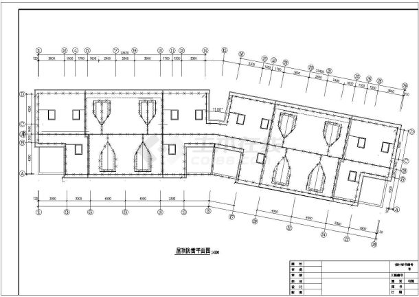 小区住宅楼电施工cad图，共六张-图一