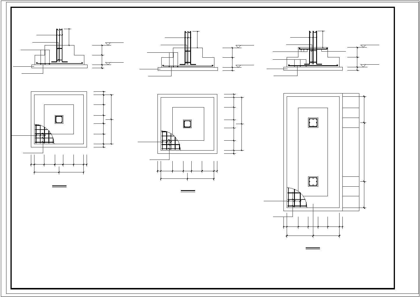 两层农村别墅建筑结构cad施工图（含效果图）