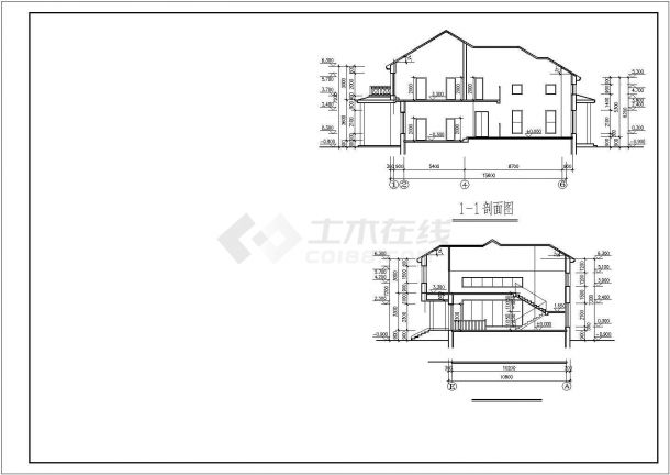 某地区经典独栋商业精装多层别墅建筑方案设计施工CAD图纸-图一