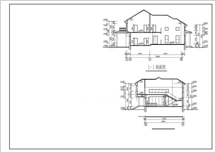 某地区经典独栋商业精装多层别墅建筑方案设计施工CAD图纸_图1