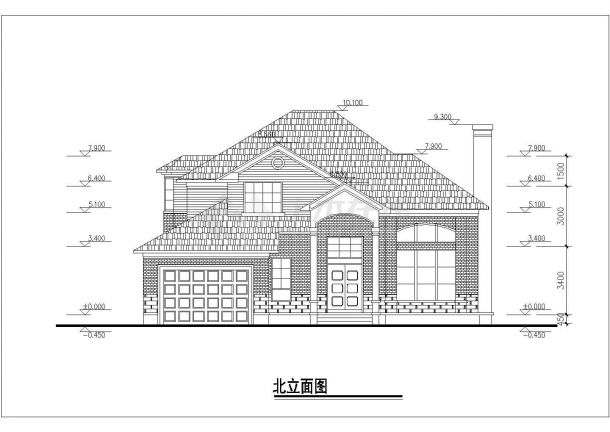 某地区经典独栋商住精装修别墅建筑方案设计施工CAD图纸-图一