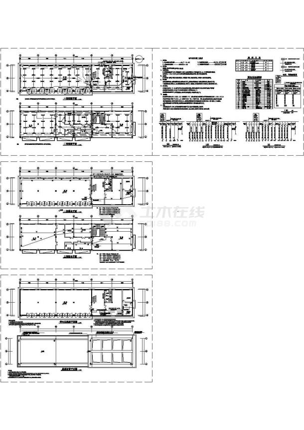 办公楼设计_苏州市某工业区2层办公楼电气设计CAD施工图-图一