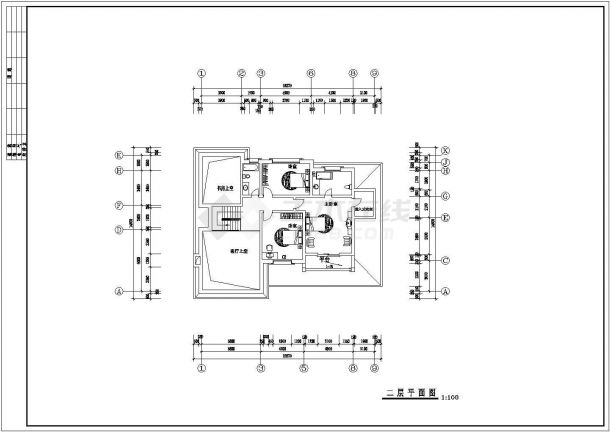 某地区商业楼盘经典独栋小别墅建筑方案设计施工CAD图纸-图一