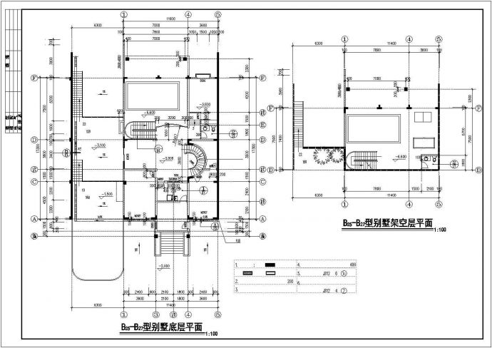 某市郊商业楼盘经典单体小别墅建筑方案设计施工CAD图纸_图1