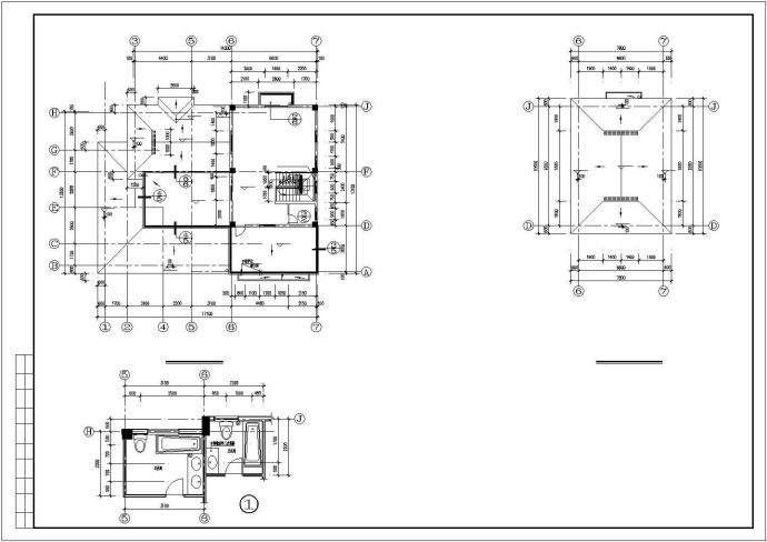 某市郊商业楼盘经典精品小别墅建筑方案设计施工CAD图纸_图1