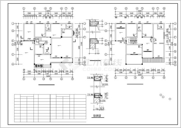 某市郊楼盘经典精品联排别墅住宅建筑方案设计施工CAD图纸-图二