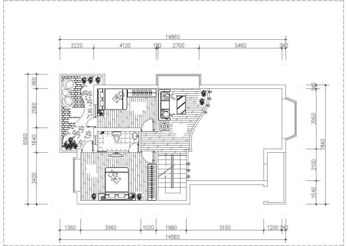 某商业楼盘现代精选独栋别墅建筑方案设计施工CAD图纸_图1