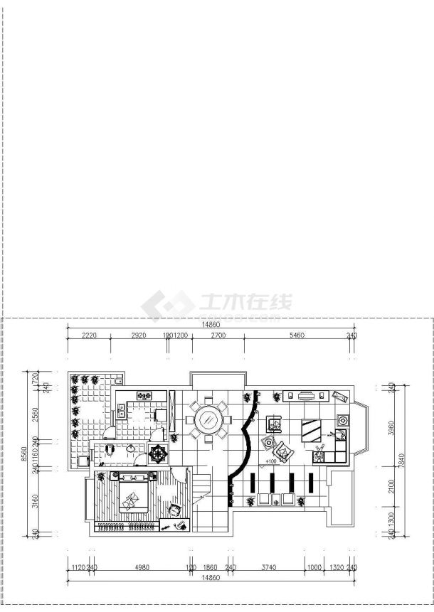 某商业楼盘现代精选独栋别墅建筑方案设计施工CAD图纸-图二