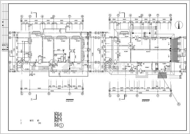 某商业楼盘现代独栋别墅建筑结构方案设计施工CAD图纸-图一
