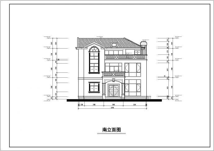 某商业楼盘现代高级独栋别墅建筑结构方案设计施工CAD图纸_图1