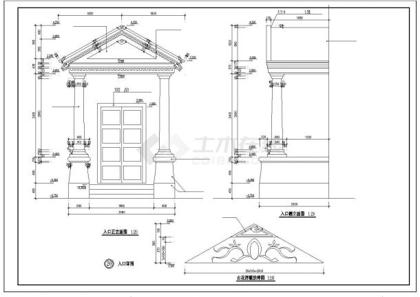 某商业楼盘现代多层精装别墅建筑方案设计施工CAD图纸-图二