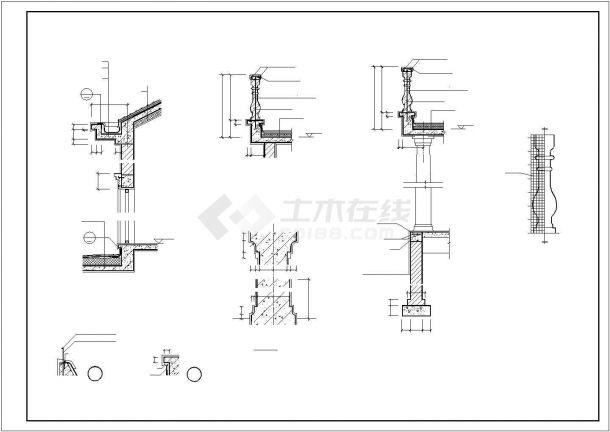 某商业楼盘现代多层精品别墅单体建筑方案设计施工CAD图纸-图二