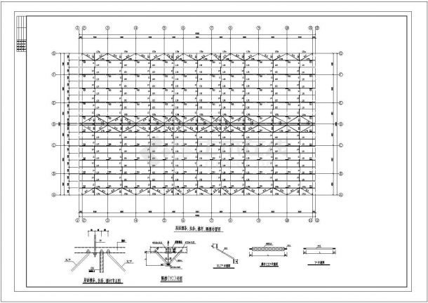 某2x15m跨单层轻型钢结构门式刚架结构带吊车厂房设计cad全套结施图（含设计说明）-图二