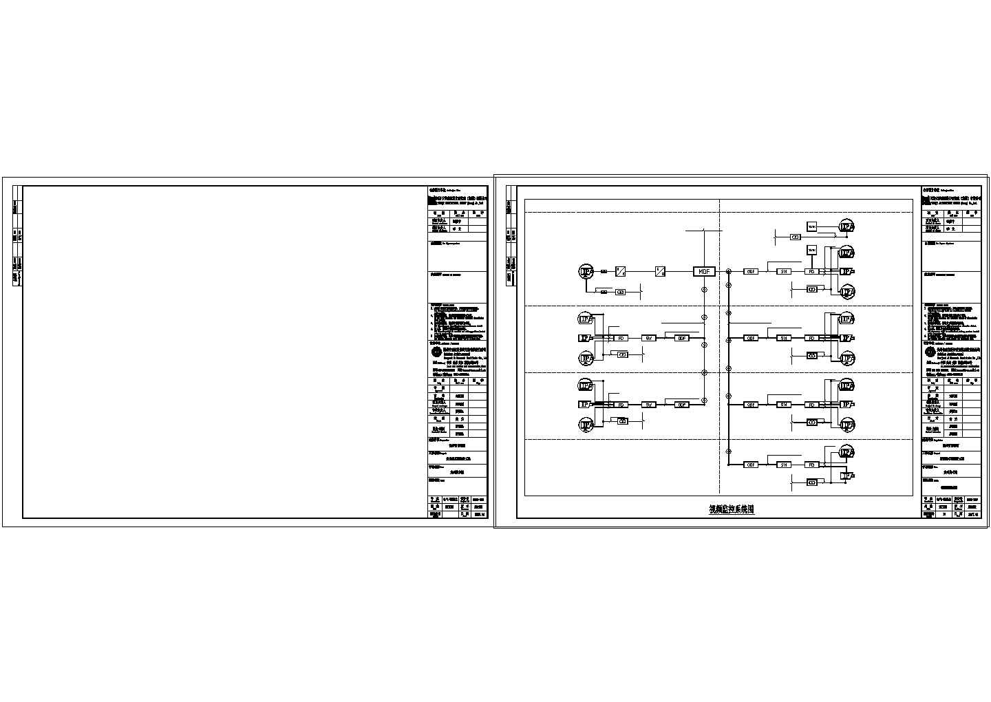 [设计图]贵州省美术馆智能化设计施工cad图纸