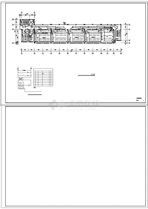 [浙江]某3322.6㎡中学五层教学楼电气设计cad图纸-图二