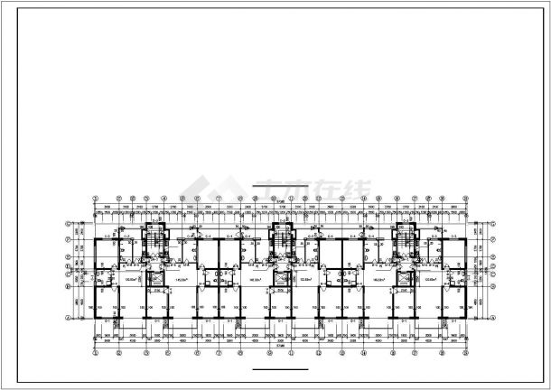 郑州某社区14层断肢剪力墙结构住宅楼建筑设计CAD设计图（含闷顶层）-图一