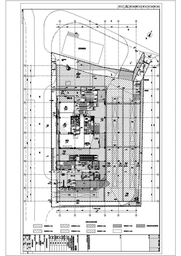 某杨浦区海定社区街坊办公剖面图CAD构造设计-图二