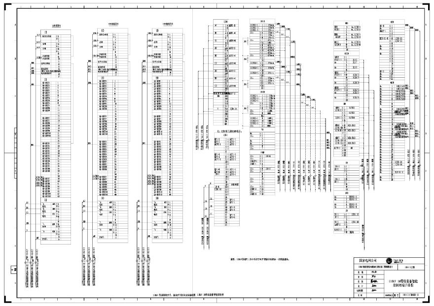 110-C-3-D0202-12 110kV 1M母线设备智能控制柜端子排图.pdf-图一