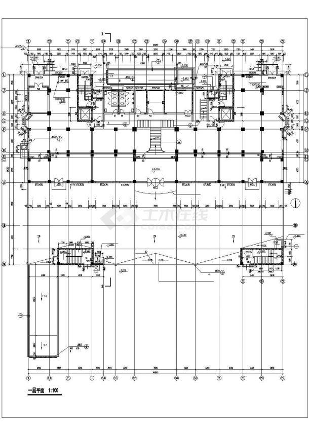 成都青年小区1.3万平米18层砖混住宅楼建筑设计CAD设计图（含阁楼）-图二