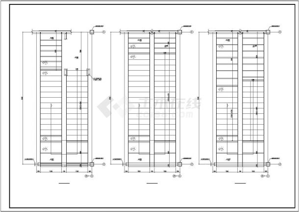 41.2x29.2m 4层钢结构厂房结施全图-图二