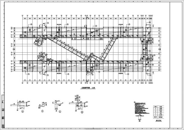 某框架结构学院施工图CAD-图二