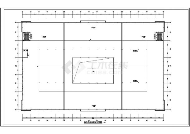 6.1万平米4层框架结构商业中心全套电气设计CAD图纸-图一