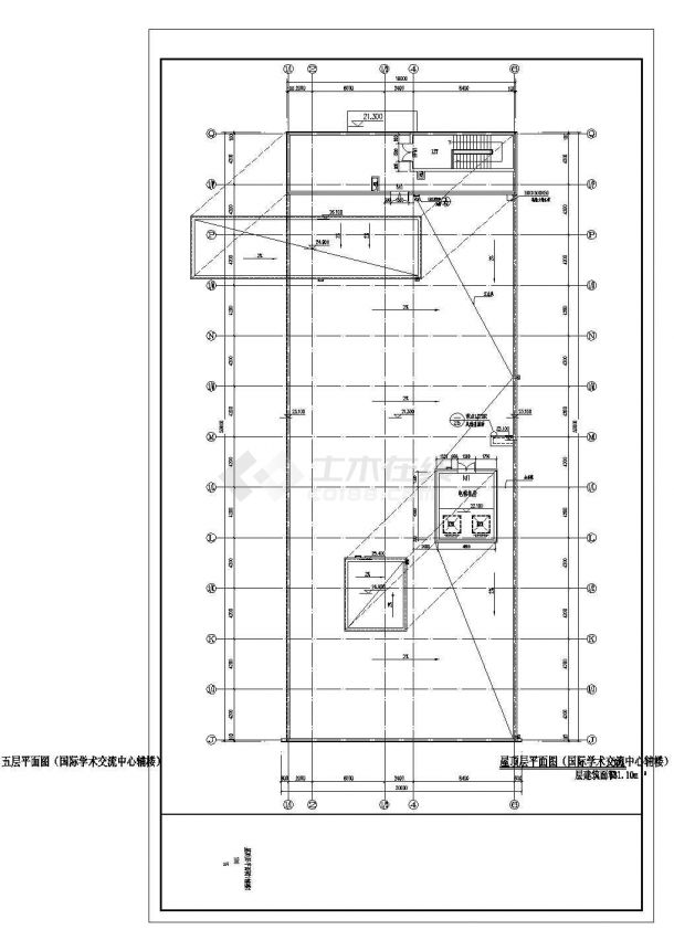 2万平米17层框剪结构商住楼全套平立剖面设计CAD图纸（1-4层使用）-图一