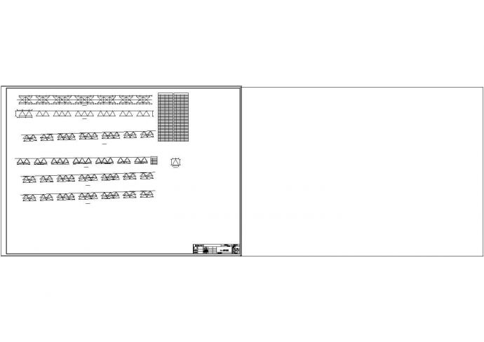 3900平方米单层空间管桁架结构体育场全套建筑结构cad图纸（59米跨度）_图1