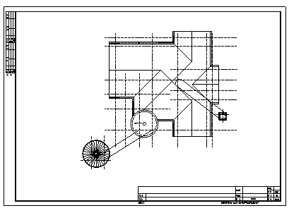酒店设计_某市三层框架结构北美风情风格酒店建筑施工cad图纸-图二