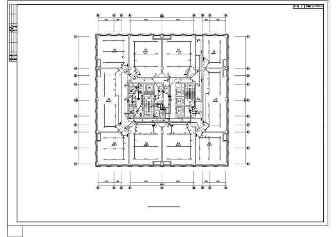 办公楼设计_14684㎡经贸中心高层办公楼全套电气设计cad图纸_图1