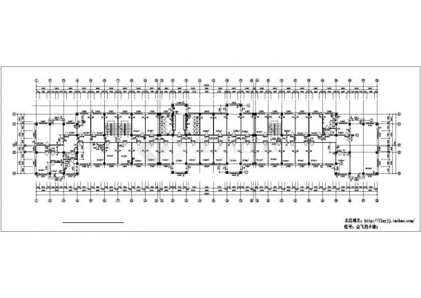 长82.6米 宽14.4米 4层4406.28平米铁路站舍建筑施工图【平立剖 窗大样 节点详图】-图一