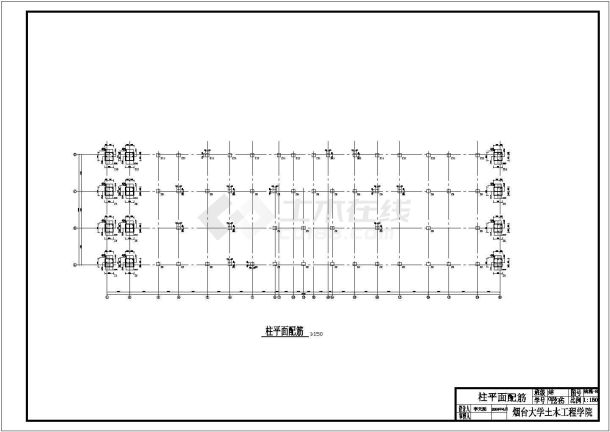 连云港市某小区五层框混结构住宅楼全套结构设计CAD图纸-图二