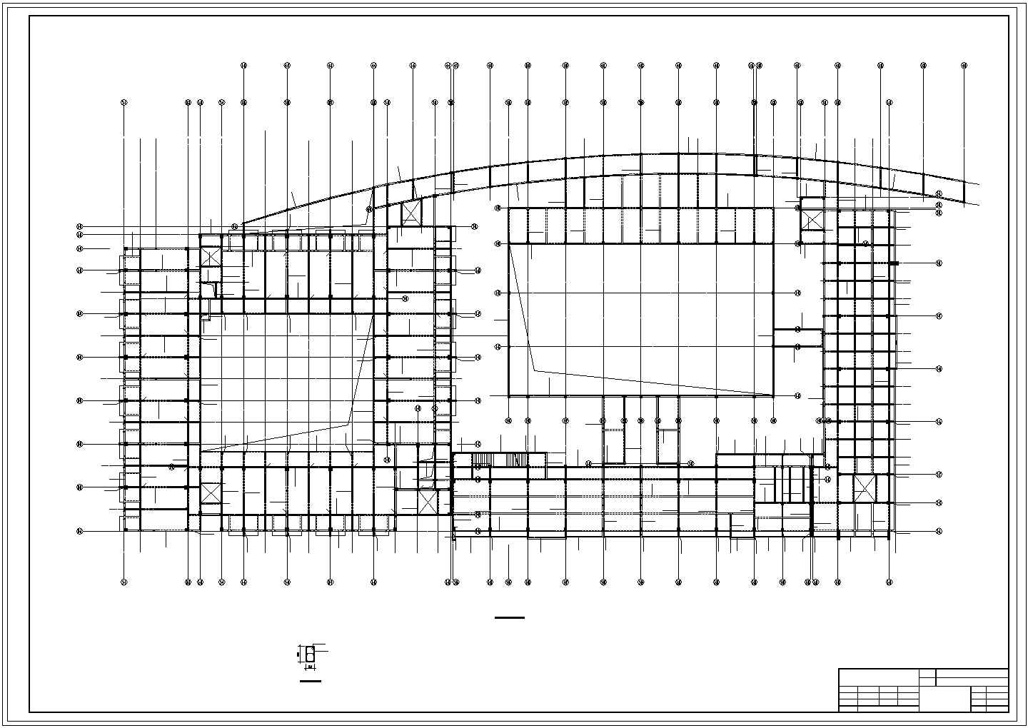 惠东某六层框架学校中学部教学楼和宿舍建筑设计施工cad图纸