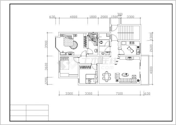 西安市江铃梨园小区小区经典热门户型设计CAD设计图（共22张）-图二