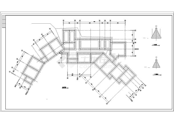 某二层砖混教学楼建筑cad设计施工图（6度抗震）-图二
